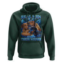 Funny Dachshund Dog Dad Hoodie Real Men Play With Their Wiener Funny Offensive - Wonder Print Shop