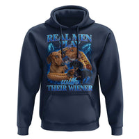 Funny Dachshund Dog Dad Hoodie Real Men Play With Their Wiener Funny Offensive - Wonder Print Shop