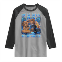 Funny Dachshund Dog Dad Raglan Shirt Real Men Play With Their Wiener Funny Offensive - Wonder Print Shop