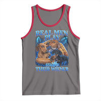 Funny Dachshund Dog Dad Tank Top Real Men Play With Their Wiener Funny Offensive - Wonder Print Shop