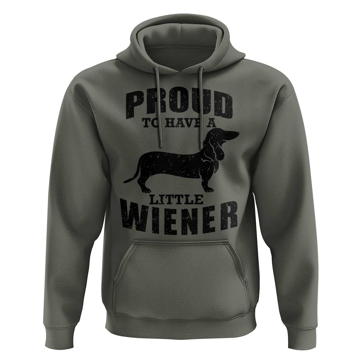 Proud to Have A Little Wiener Hoodie Funny Offensive Dachshund Retro 90s - Wonder Print Shop