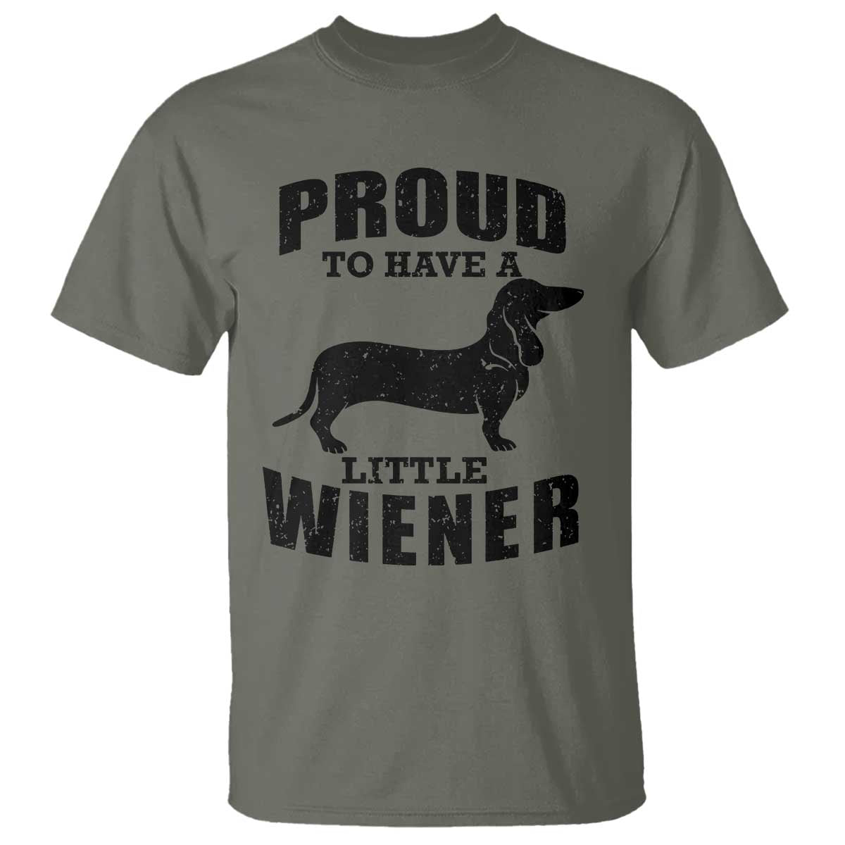 Proud to Have A Little Wiener T Shirt Funny Offensive Dachshund Retro 90s - Wonder Print Shop
