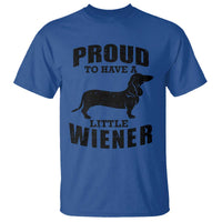 Proud to Have A Little Wiener T Shirt Funny Offensive Dachshund Retro 90s - Wonder Print Shop