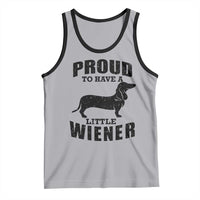 Proud to Have A Little Wiener Tank Top Funny Offensive Dachshund Retro 90s - Wonder Print Shop