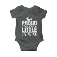 Funny Wiener Dog Lover Baby Onesie Dog Weenie Proud to Have A Little Wiener Dachshund - Wonder Print Shop