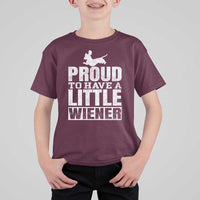 Funny Wiener Dog Lover T Shirt For Kid Dog Weenie Proud to Have A Little Wiener Dachshund - Wonder Print Shop