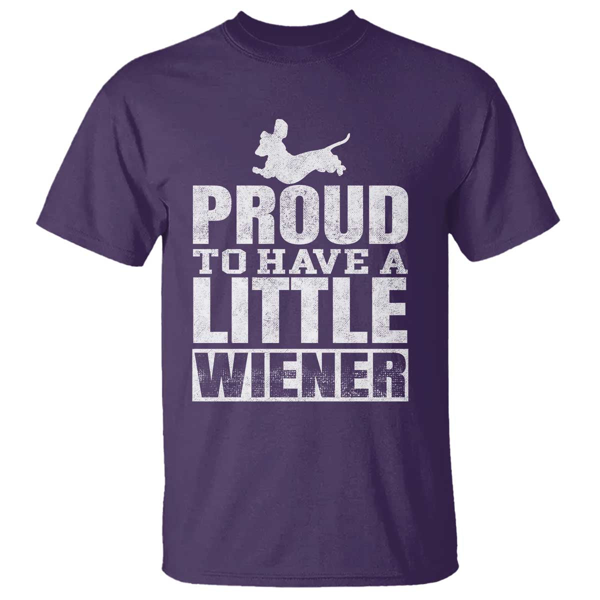 Funny Wiener Dog Lover T Shirt Dog Weenie Proud to Have A Little Wiener Dachshund - Wonder Print Shop