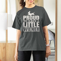 Funny Wiener Dog Lover T Shirt For Women Dog Weenie Proud to Have A Little Wiener Dachshund - Wonder Print Shop