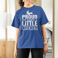 Funny Wiener Dog Lover T Shirt For Women Dog Weenie Proud to Have A Little Wiener Dachshund - Wonder Print Shop