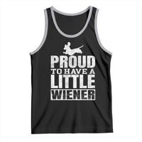 Funny Wiener Dog Lover Tank Top Dog Weenie Proud to Have A Little Wiener Dachshund - Wonder Print Shop