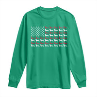 American Flag Vintage Patriotic Dachshund Dad Long Sleeve Shirt Weiner Dog Fathers Day Gifts For Dog Lovers Dad - Wonder Print Shop