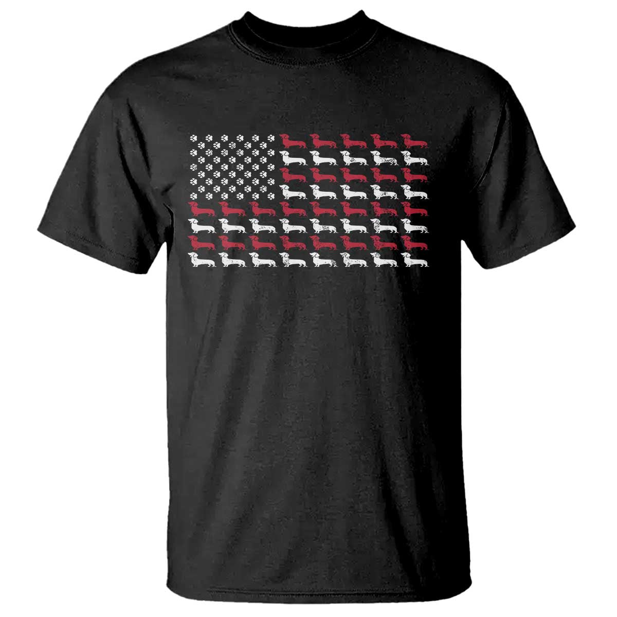 American Flag Vintage Patriotic Dachshund Dad T Shirt Weiner Dog Fathers Day Gifts For Dog Lovers Dad - Wonder Print Shop