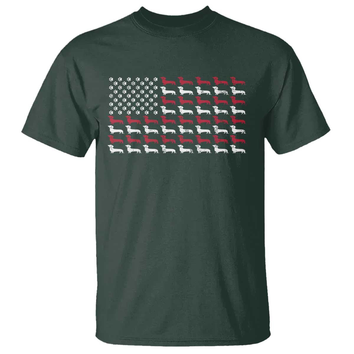 American Flag Vintage Patriotic Dachshund Dad T Shirt Weiner Dog Fathers Day Gifts For Dog Lovers Dad - Wonder Print Shop