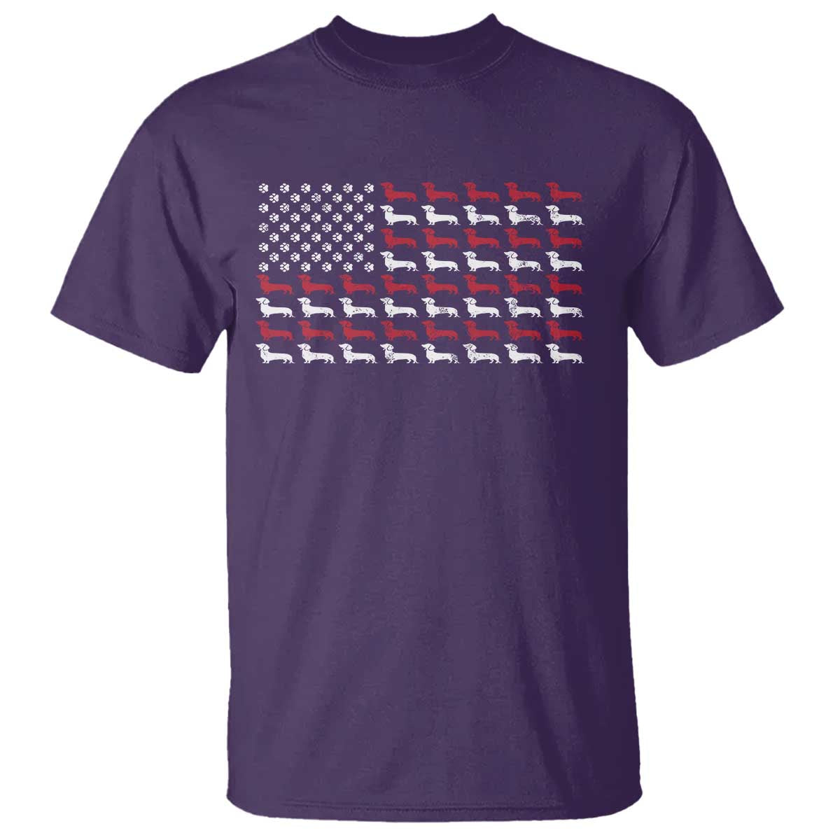 American Flag Vintage Patriotic Dachshund Dad T Shirt Weiner Dog Fathers Day Gifts For Dog Lovers Dad - Wonder Print Shop