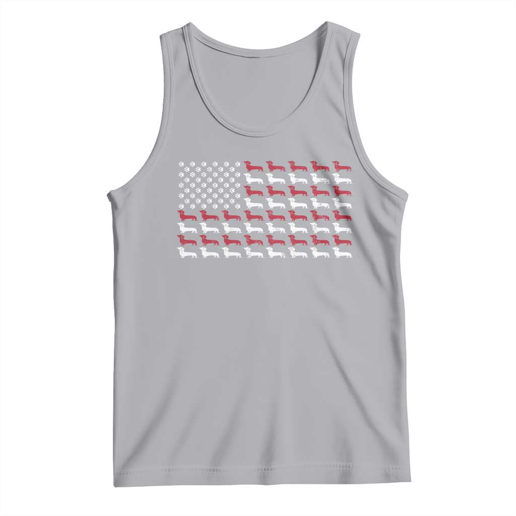 American Flag Vintage Patriotic Dachshund Dad Tank Top Weiner Dog Fathers Day Gifts For Dog Lovers Dad - Wonder Print Shop