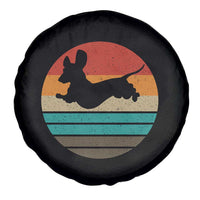 Vintage Dachshund Spare Tire Cover 60s 70s Retro Grunge Weiner Dog Love - Wonder Print Shop