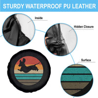 Vintage Dachshund Spare Tire Cover 60s 70s Retro Grunge Weiner Dog Love - Wonder Print Shop