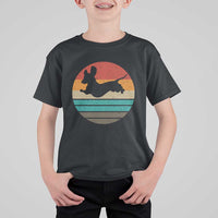 Vintage Dachshund T Shirt For Kid 60s 70s Retro Grunge Weiner Dog Love - Wonder Print Shop