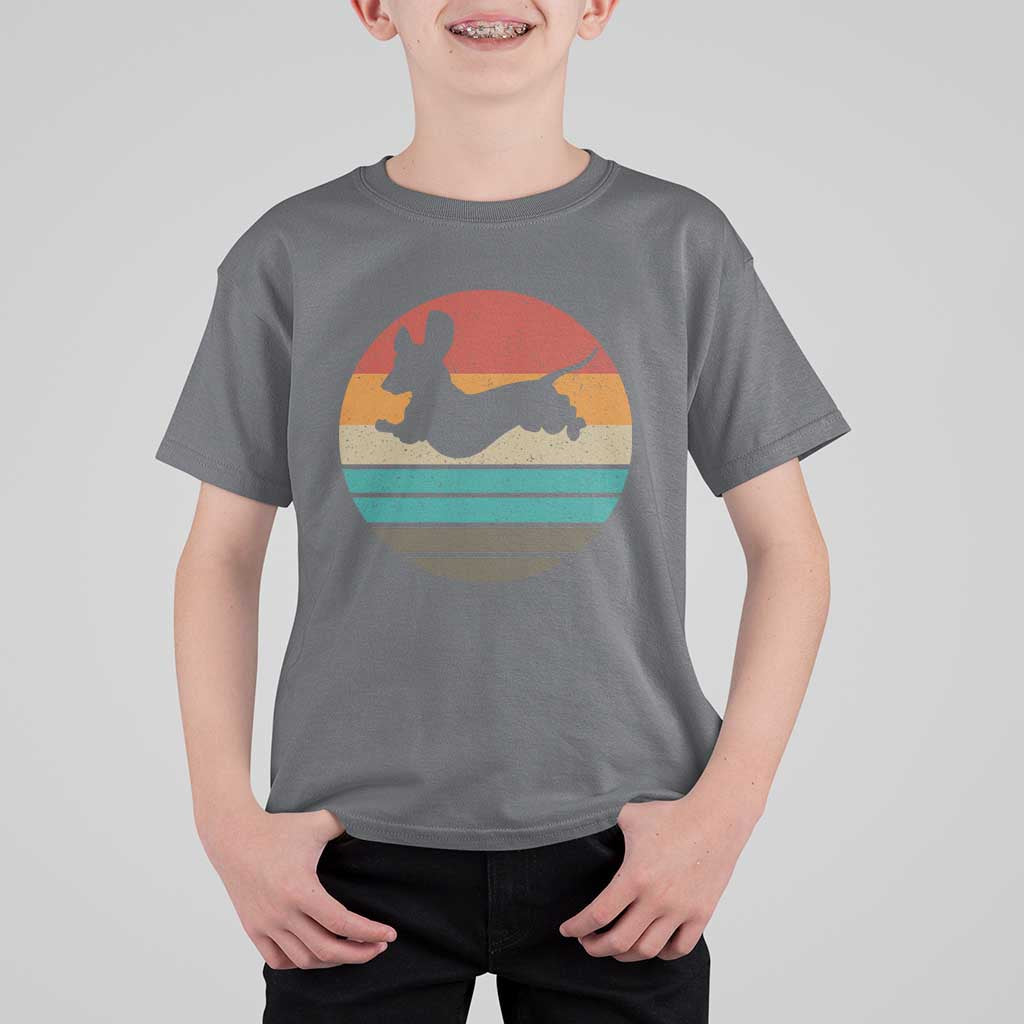 Vintage Dachshund T Shirt For Kid 60s 70s Retro Grunge Weiner Dog Love - Wonder Print Shop