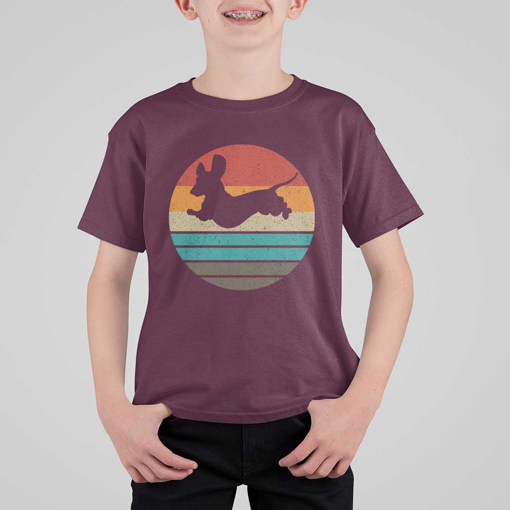 Vintage Dachshund T Shirt For Kid 60s 70s Retro Grunge Weiner Dog Love - Wonder Print Shop