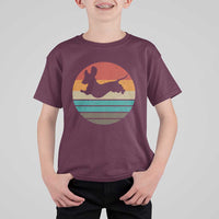 Vintage Dachshund T Shirt For Kid 60s 70s Retro Grunge Weiner Dog Love - Wonder Print Shop
