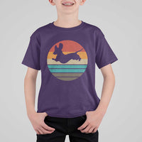 Vintage Dachshund T Shirt For Kid 60s 70s Retro Grunge Weiner Dog Love - Wonder Print Shop