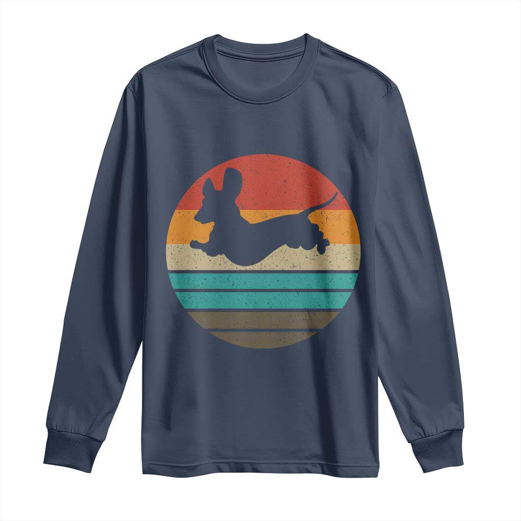 Vintage Dachshund Long Sleeve Shirt 60s 70s Retro Grunge Weiner Dog Love - Wonder Print Shop