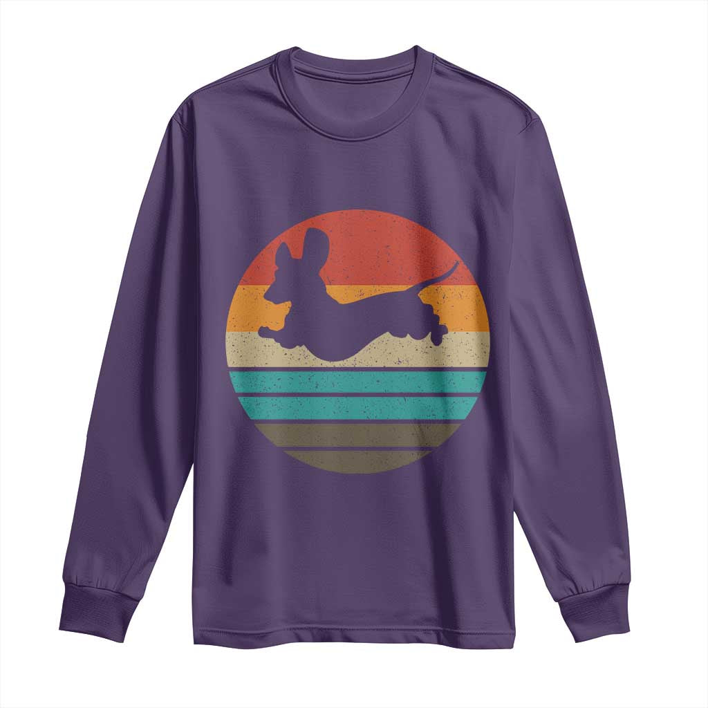 Vintage Dachshund Long Sleeve Shirt 60s 70s Retro Grunge Weiner Dog Love - Wonder Print Shop