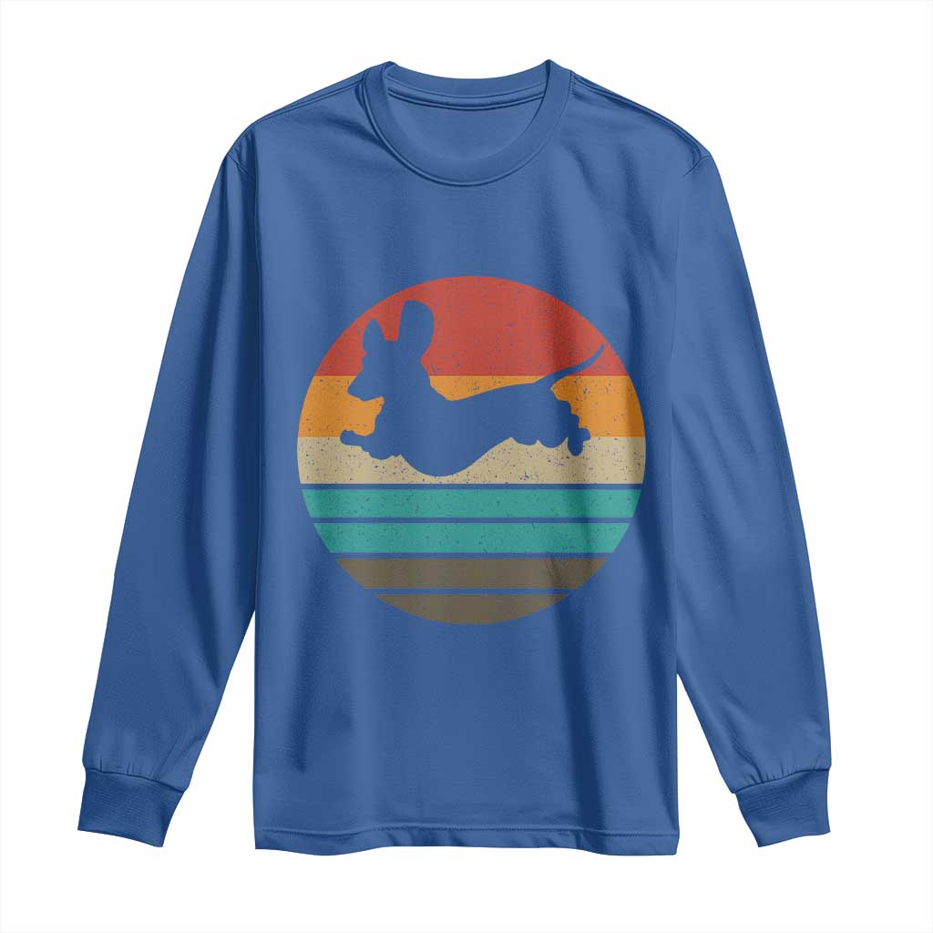 Vintage Dachshund Long Sleeve Shirt 60s 70s Retro Grunge Weiner Dog Love - Wonder Print Shop