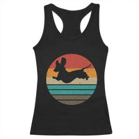 Vintage Dachshund Racerback Tank Top 60s 70s Retro Grunge Weiner Dog Love - Wonder Print Shop