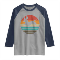 Vintage Dachshund Raglan Shirt 60s 70s Retro Grunge Weiner Dog Love - Wonder Print Shop