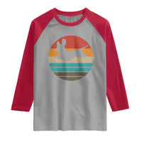 Vintage Dachshund Raglan Shirt 60s 70s Retro Grunge Weiner Dog Love - Wonder Print Shop