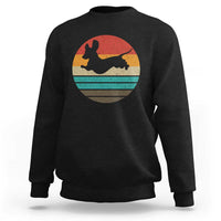 Vintage Dachshund Sweatshirt 60s 70s Retro Grunge Weiner Dog Love - Wonder Print Shop