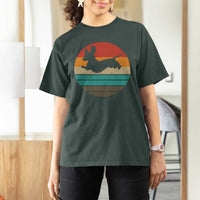 Vintage Dachshund T Shirt For Women 60s 70s Retro Grunge Weiner Dog Love - Wonder Print Shop