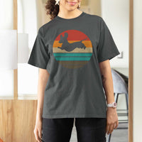 Vintage Dachshund T Shirt For Women 60s 70s Retro Grunge Weiner Dog Love - Wonder Print Shop