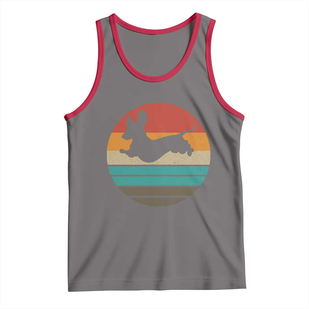 Vintage Dachshund Tank Top 60s 70s Retro Grunge Weiner Dog Love - Wonder Print Shop