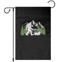 Bigfoot Walking Dachshund Garden Flag Funny Wiener Dog Gift Sasquatch - Wonder Print Shop