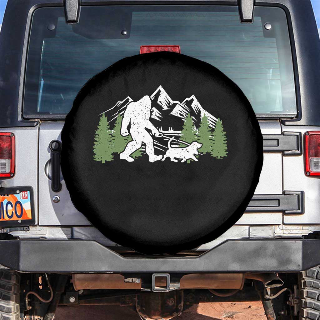 Bigfoot Walking Dachshund Spare Tire Cover Funny Wiener Dog Gift Sasquatch - Wonder Print Shop