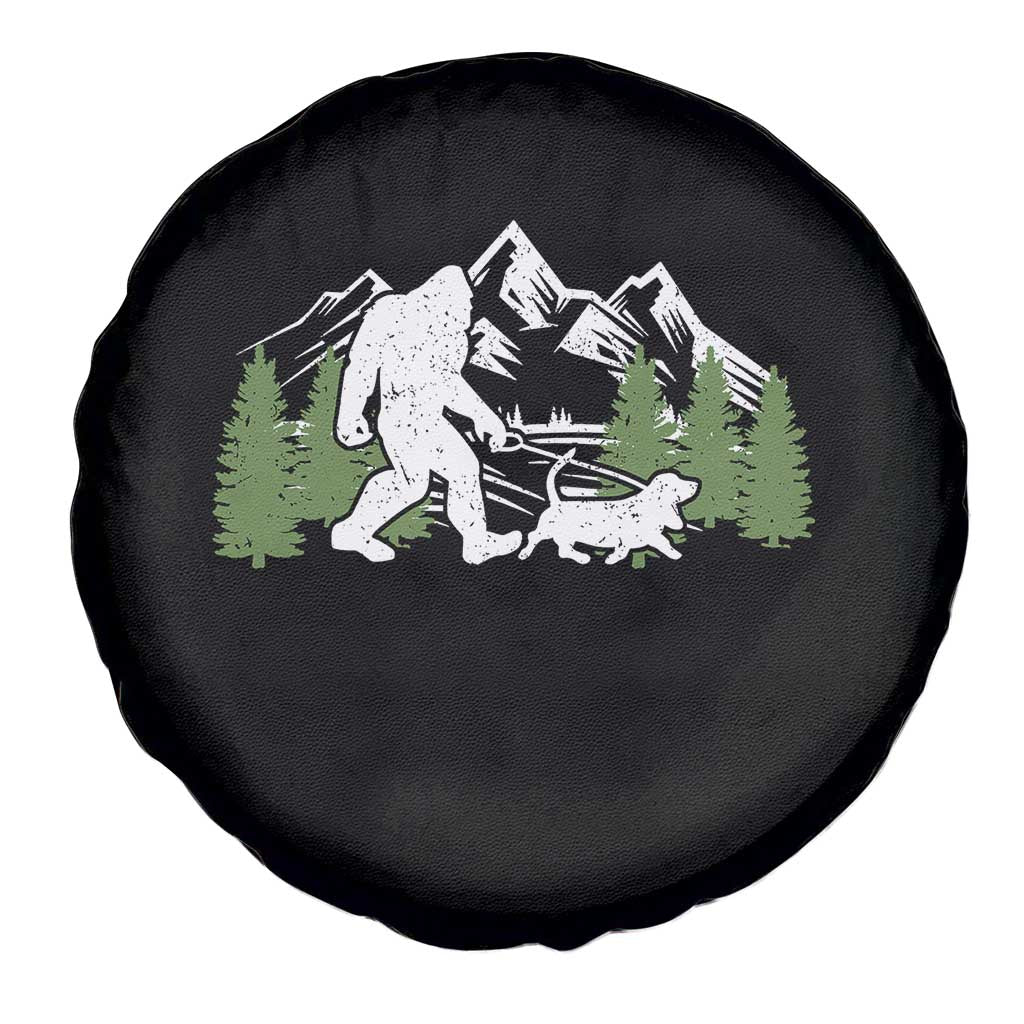Bigfoot Walking Dachshund Spare Tire Cover Funny Wiener Dog Gift Sasquatch - Wonder Print Shop