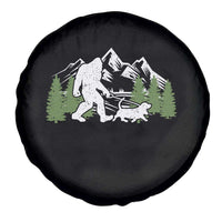 Bigfoot Walking Dachshund Spare Tire Cover Funny Wiener Dog Gift Sasquatch - Wonder Print Shop