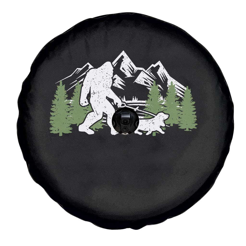 Bigfoot Walking Dachshund Spare Tire Cover Funny Wiener Dog Gift Sasquatch - Wonder Print Shop