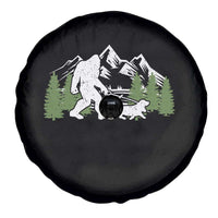 Bigfoot Walking Dachshund Spare Tire Cover Funny Wiener Dog Gift Sasquatch - Wonder Print Shop