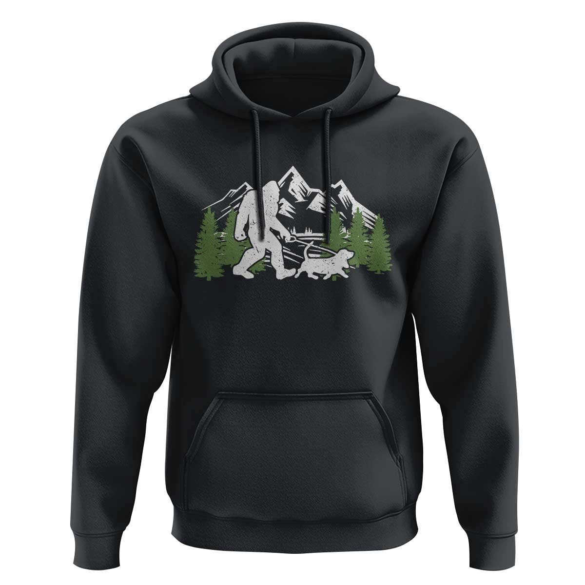 Bigfoot Walking Dachshund Hoodie Funny Wiener Dog Gift Sasquatch - Wonder Print Shop