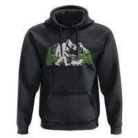 Bigfoot Walking Dachshund Hoodie Funny Wiener Dog Gift Sasquatch - Wonder Print Shop