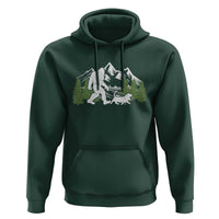 Bigfoot Walking Dachshund Hoodie Funny Wiener Dog Gift Sasquatch - Wonder Print Shop