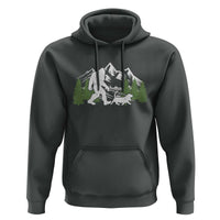 Bigfoot Walking Dachshund Hoodie Funny Wiener Dog Gift Sasquatch - Wonder Print Shop