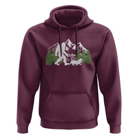 Bigfoot Walking Dachshund Hoodie Funny Wiener Dog Gift Sasquatch - Wonder Print Shop
