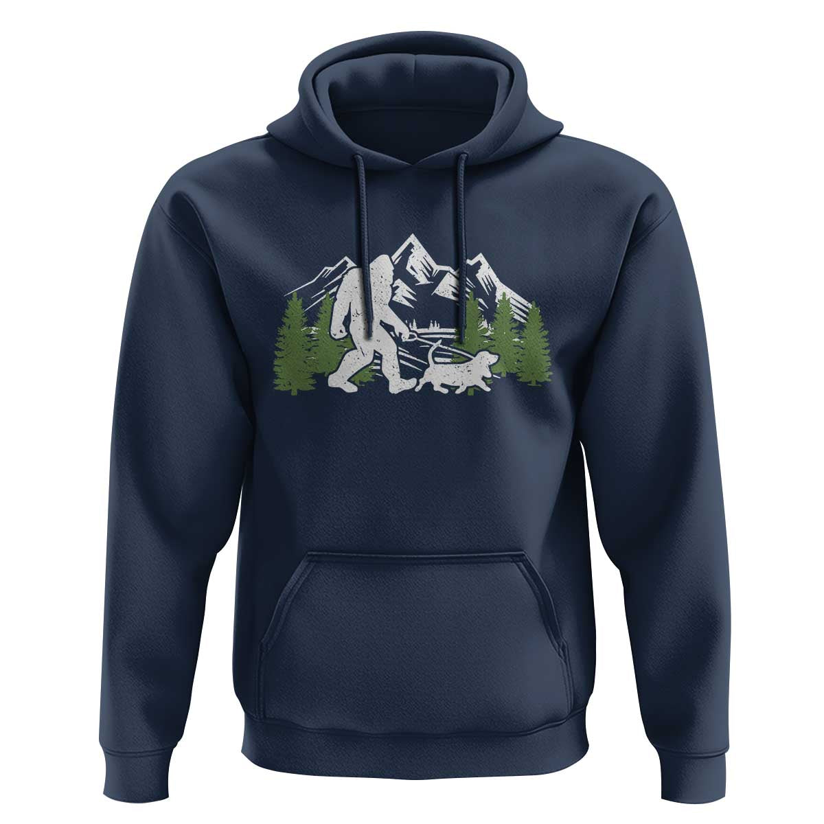 Bigfoot Walking Dachshund Hoodie Funny Wiener Dog Gift Sasquatch - Wonder Print Shop