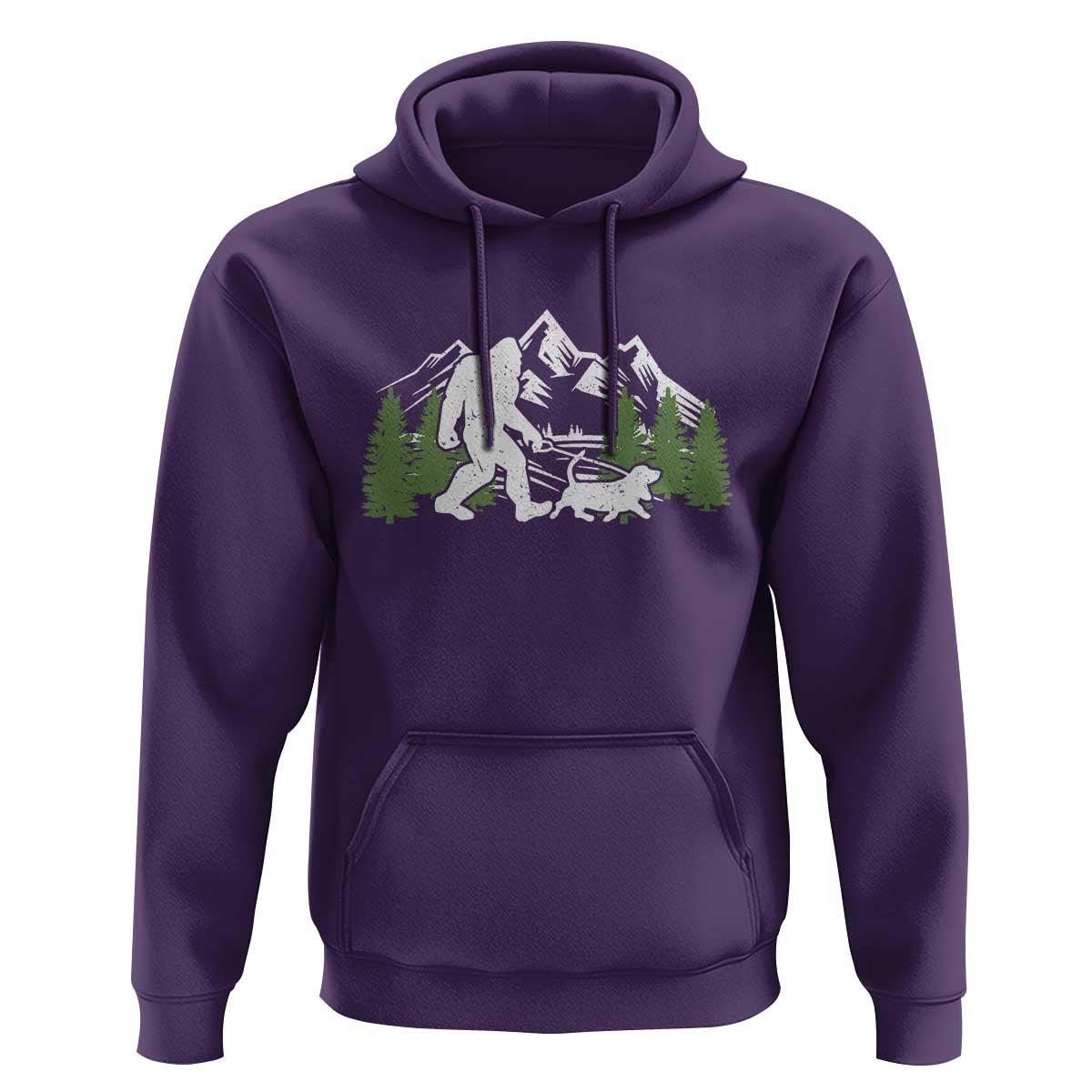 Bigfoot Walking Dachshund Hoodie Funny Wiener Dog Gift Sasquatch - Wonder Print Shop