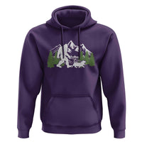 Bigfoot Walking Dachshund Hoodie Funny Wiener Dog Gift Sasquatch - Wonder Print Shop